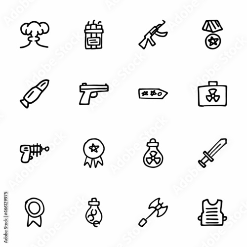 hand drawn Icons - Doodles, vector