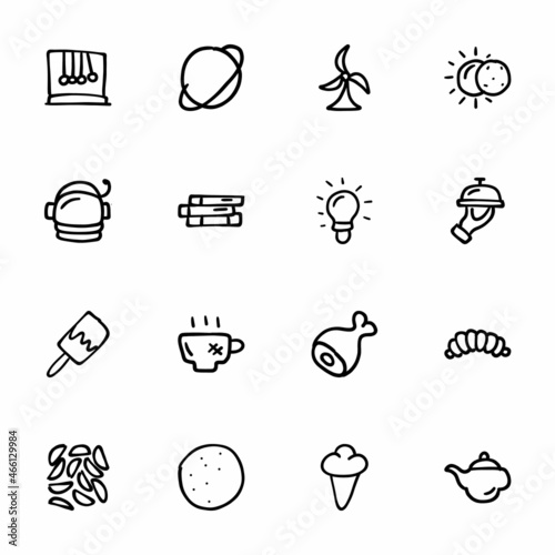 hand drawn Icons - Doodles, vector