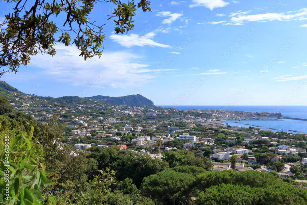 Aerial View of Forio, Ischia Island, Italy