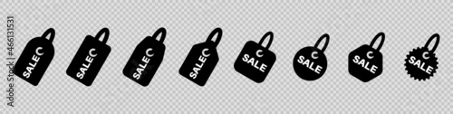 Shopping, price tag, sale vector icons set photo