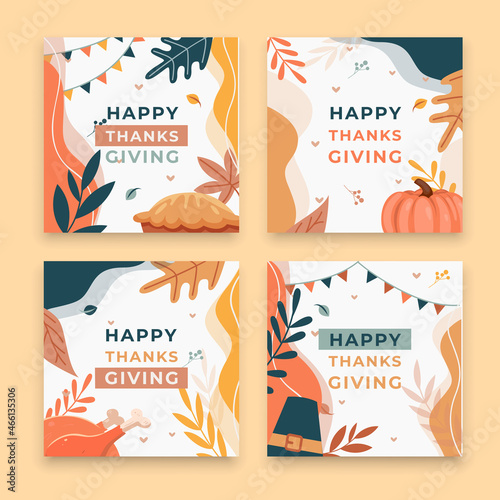 thanksgiving card background, thanksgiving social media template	