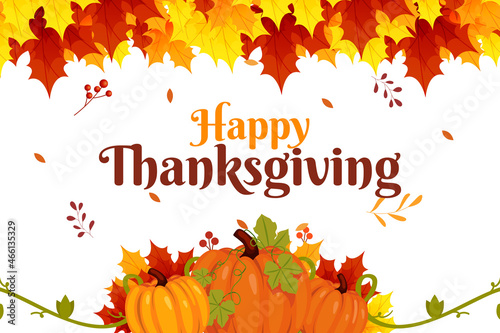 thanksgiving autumn background template