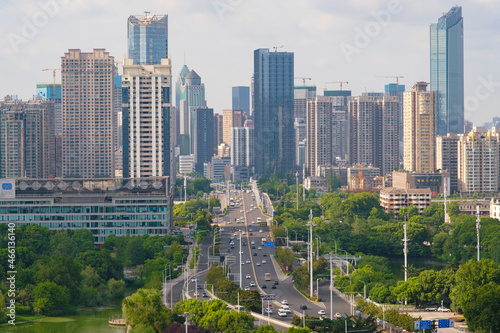 Wallpaper Mural Wuhan city skyline scenery in Hubei, China Torontodigital.ca