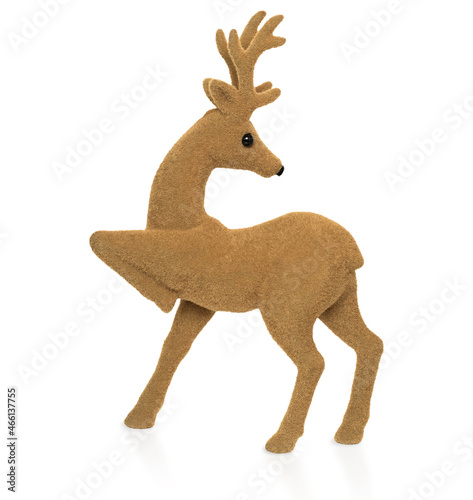 toy christmas deer isolated object