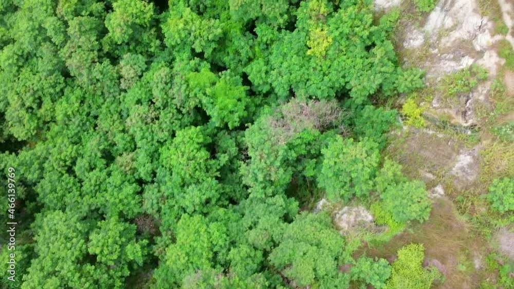 Beautiful aerial over the old mine canyon landscape Beautiful aerial over the old mine canyon landscape