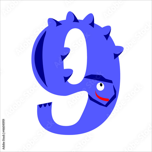 dinosaur themed figure vector
