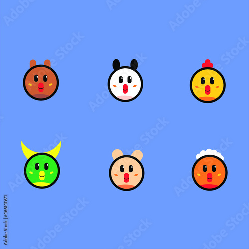 happy easter eggs on blue backgrounds