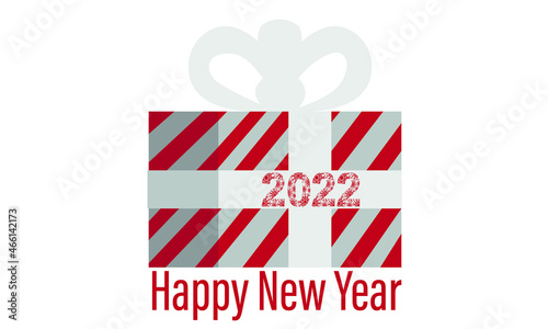 2022 new year and thanksgiving gift concept. Editable vector design for birthday, christmas, promotions, contests, marketing. 