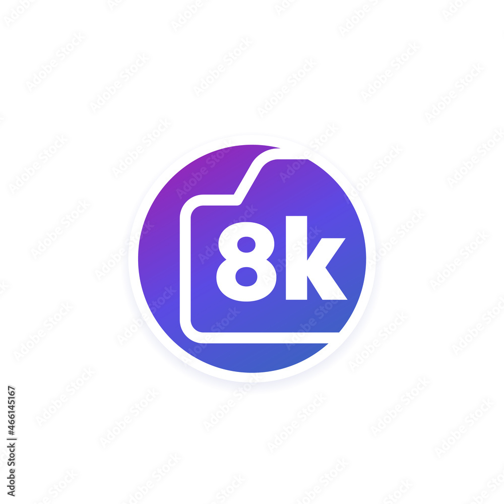 8k video camera vector icon 8k video camera vector icon