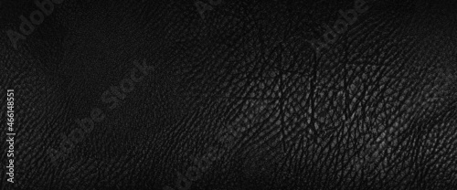 Black leather texture may used as background 