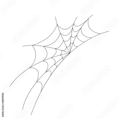 Spider web. Spider net icon for halloween.