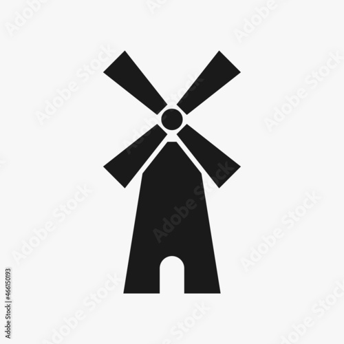 Windmill icon template vector illustration