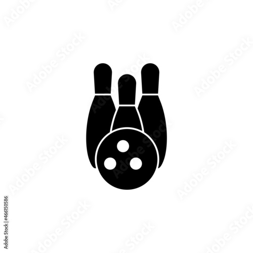 bowling icon, game vector, pin illustration