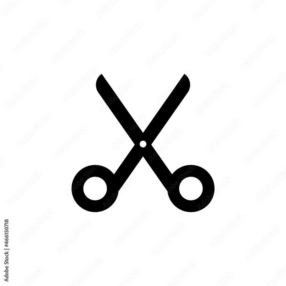 scissors icon, cut vector, salon illustration scissors icon, cut vector, salon illustration