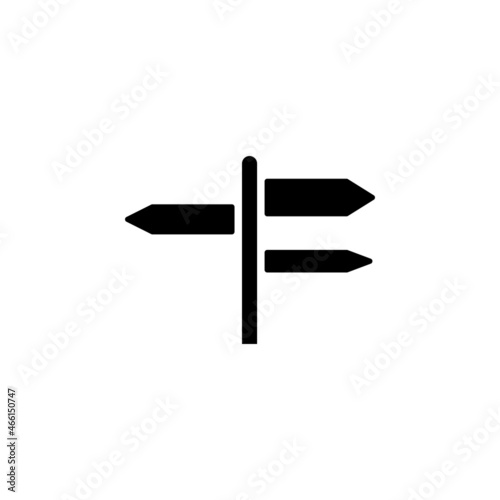 signpost icon, travel vector, board illustration