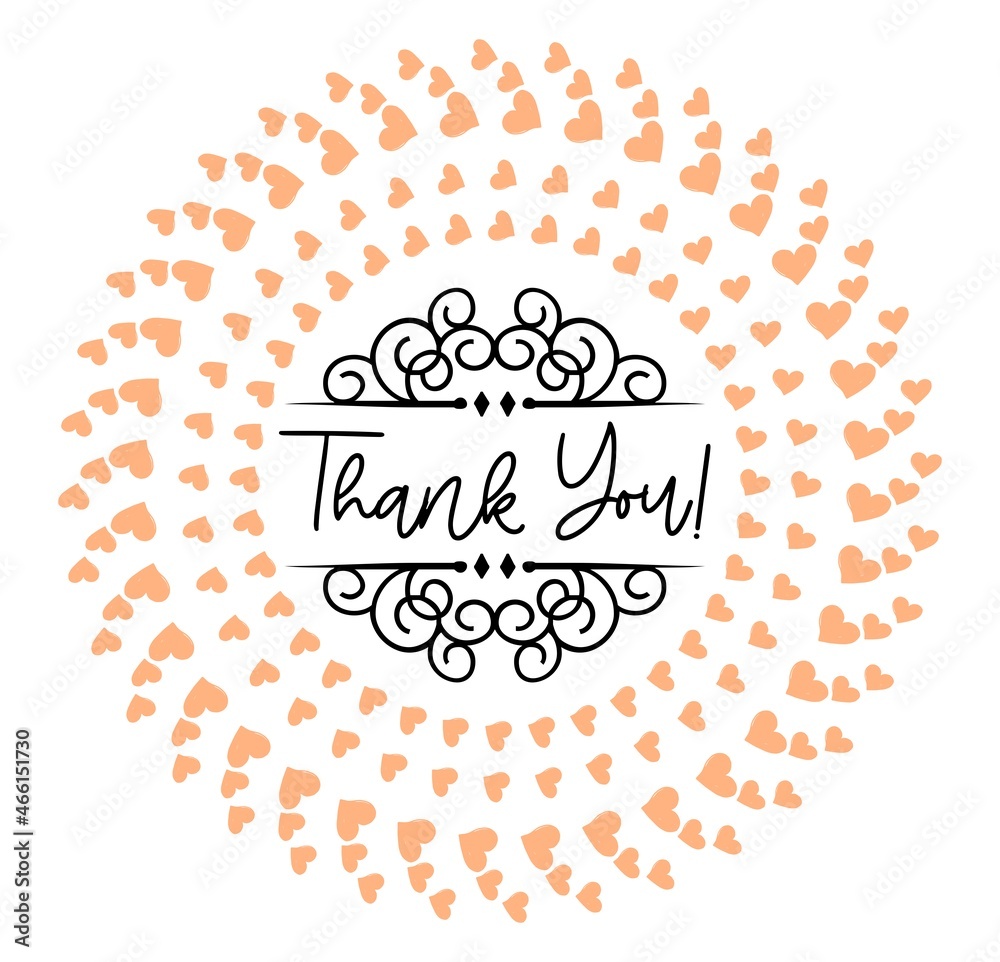 Thank You Card. Hand Written Lettering for Title, Heading, Photo Overlay, Wedding Invitation, Thank You Message Thank You Card. Hand Written Lettering for Title, Heading, Photo Overlay, Wedding Invitation, Thank You Message