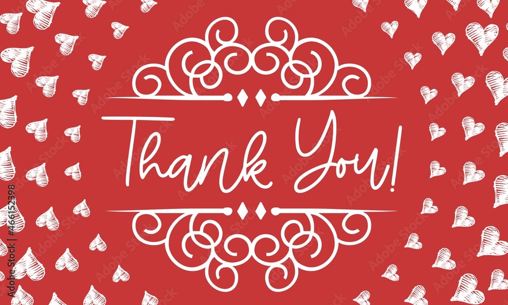 Thank You Card. Hand Written Lettering for Title, Heading, Photo Overlay, Wedding Invitation, Thank You Message Thank You Card. Hand Written Lettering for Title, Heading, Photo Overlay, Wedding Invitation, Thank You Message