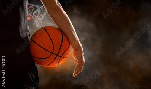Basketball player. Sports banner © Andrey Burmakin