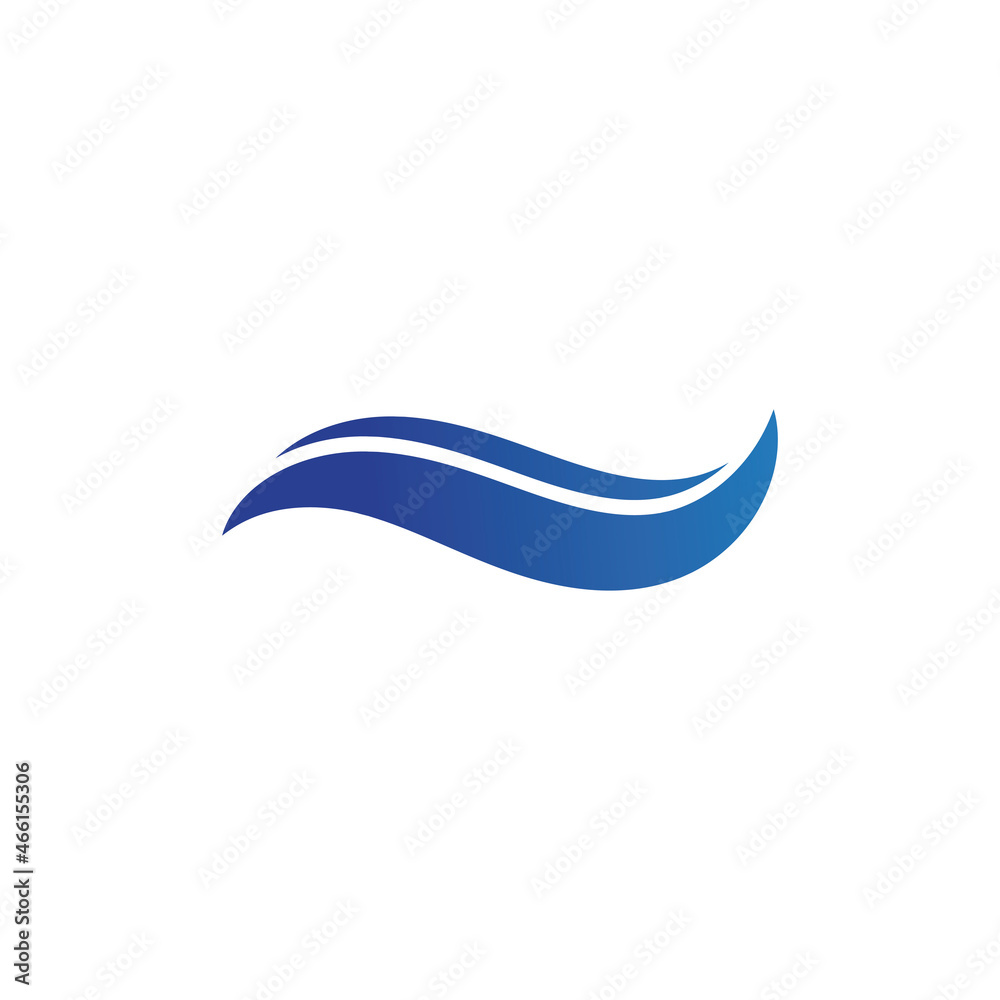 Water wave icon vector Water wave icon vector