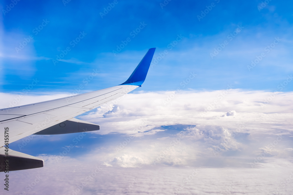 Nice view from the airplane window. Traveling concept. Nice view from the airplane window. Traveling concept.