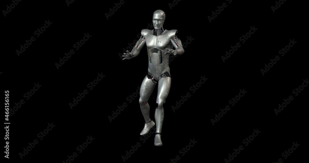 Joyful Futuristic AI Robot Dancing. Feels Happy. Luma Channel. Technology And Space Related 3D Animation. Joyful Futuristic AI Robot Dancing. Feels Happy. Luma Channel. Technology And Space Related 3D Animation.