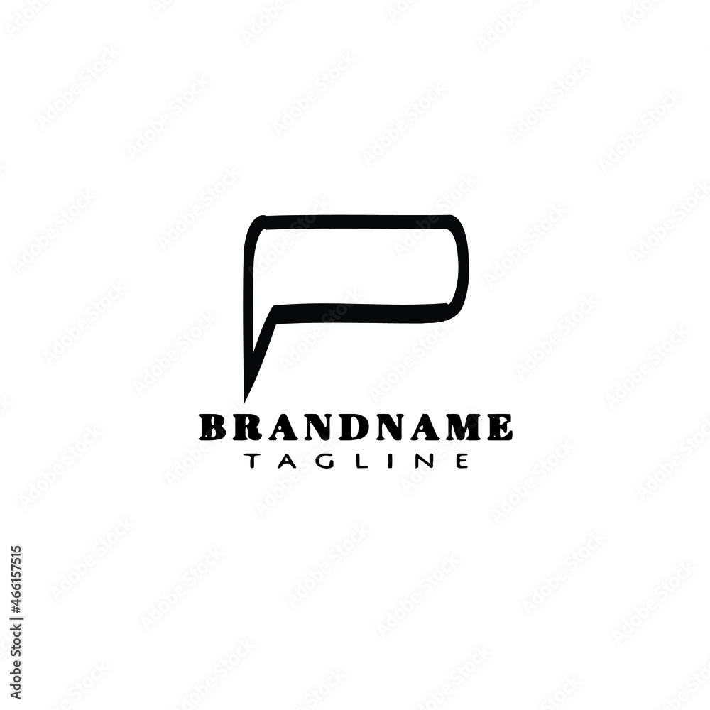 chat bubble logo cartoon icon design template black vector illustration chat bubble logo cartoon icon design template black vector illustration
