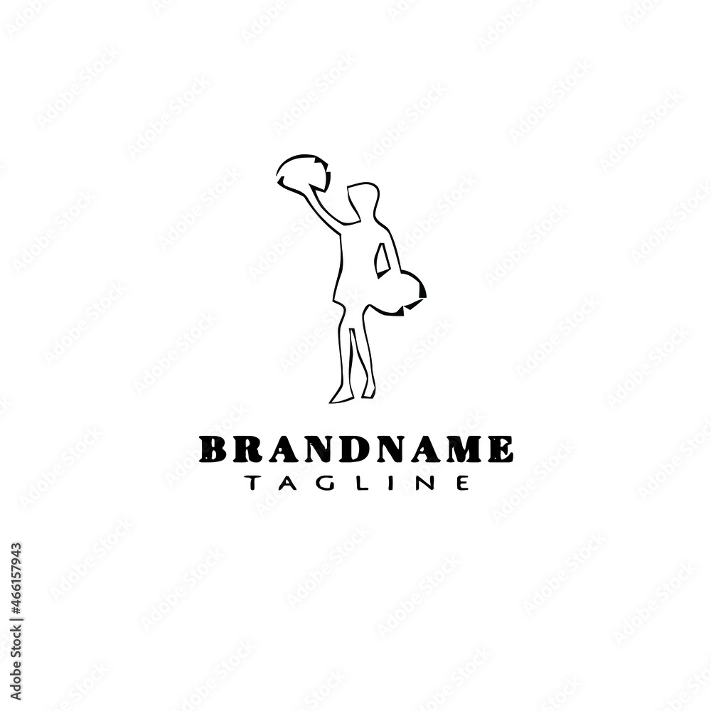 cheerleader logo cartoon icon design template isolated vector illustration cheerleader logo cartoon icon design template isolated vector illustration