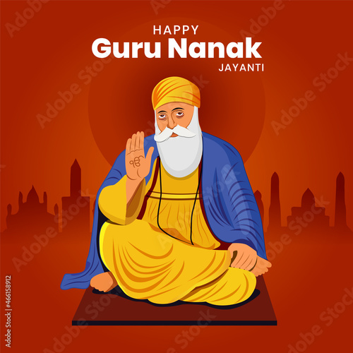 Guru Nanak Jayanti Creative Vector
