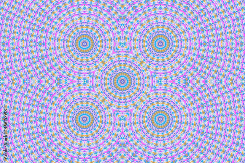 abstract background with circles, symmetrical pattern