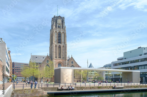 Grote- or Sint Laurenskerk at the Grote Kerkplein in Rotterdam, Zuid-Holland Province, The Netherlands