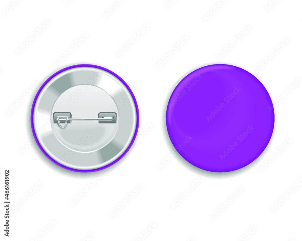Violet Blank badge isolated on a white background. 3d rendering Violet Blank badge isolated on a white background. 3d rendering