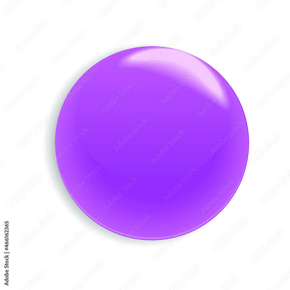 Violet blank badge isolated on a white background