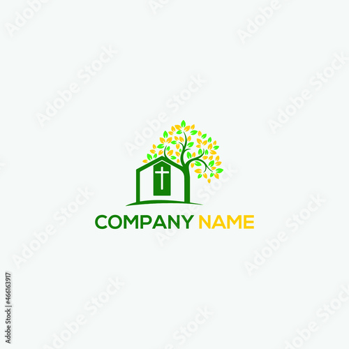 Vintage Church logo design 