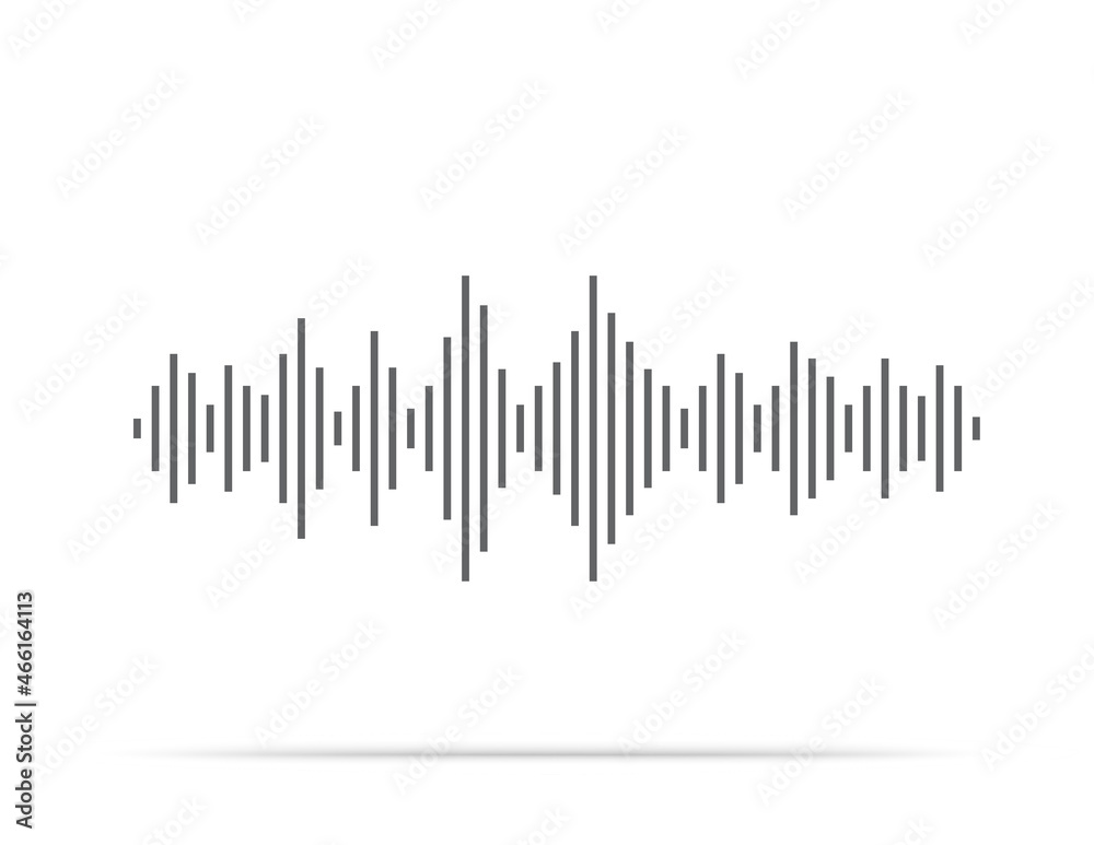 Sound wave abstract illustration. Vector banner template Sound wave abstract illustration. Vector banner template