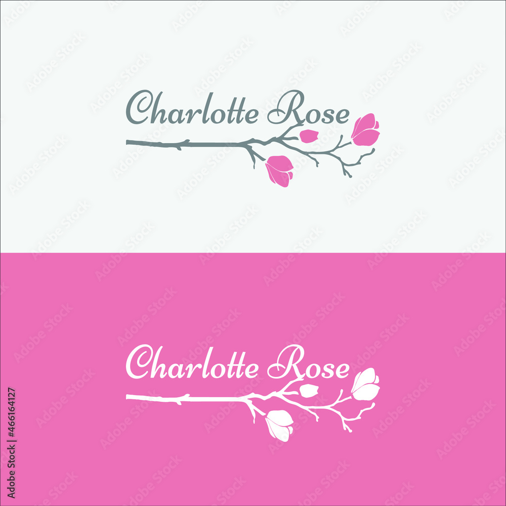 Charlotte Rose logo design