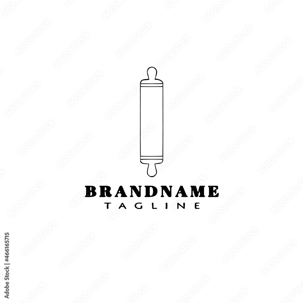 rolling pin logo icon design template vector illustration rolling pin logo icon design template vector illustration