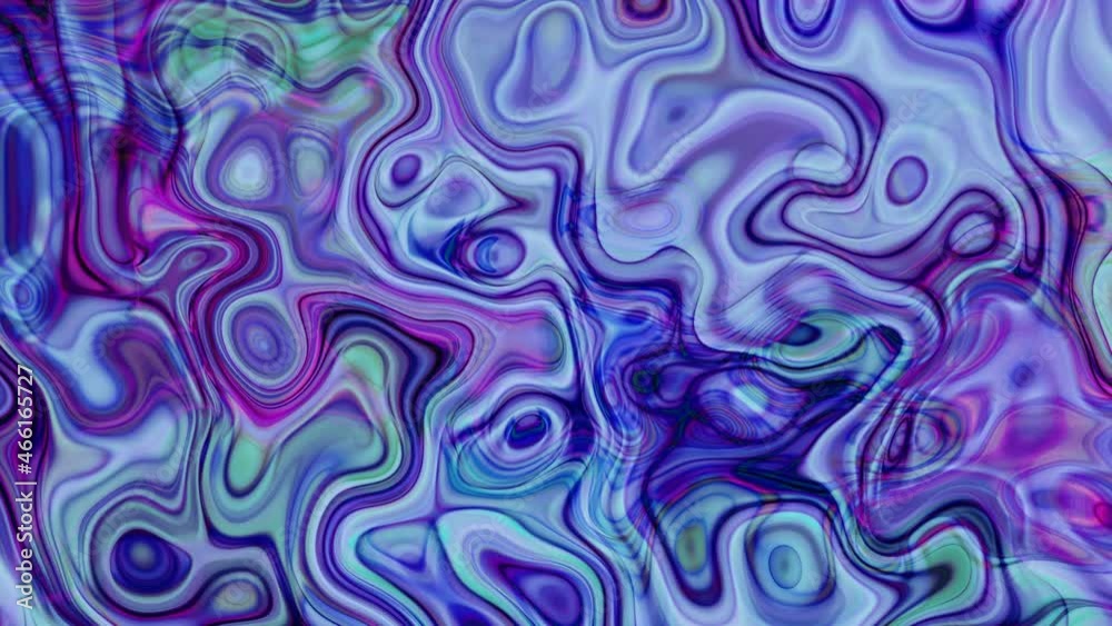 Amazing Blue cyan color ink smoke wave liquid motion animated background