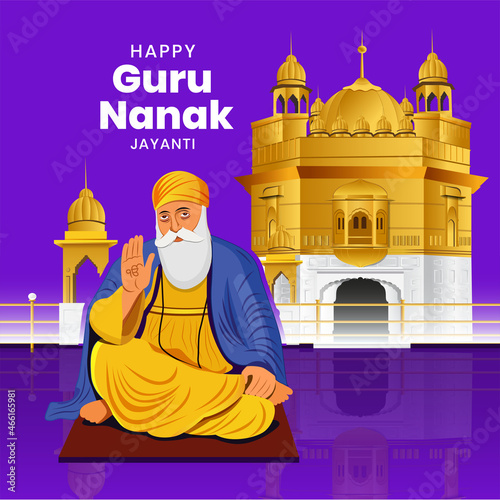 Guru Nanak Jayanti Creative Vector
