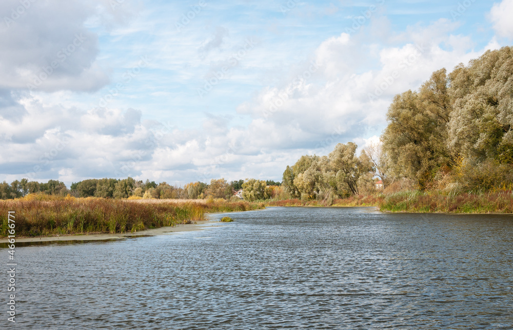 Autumn in the river valley. Quality image for your project Autumn in the river valley. Quality image for your project