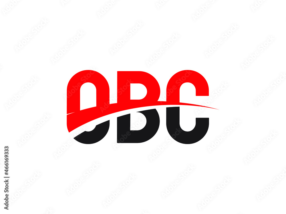 OBC Letter Initial Logo Design Vector Illustration OBC Letter Initial Logo Design Vector Illustration