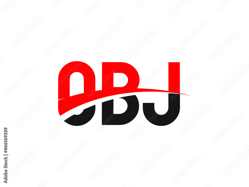 OBJ Letter Initial Logo Design Vector Illustration OBJ Letter Initial Logo Design Vector Illustration