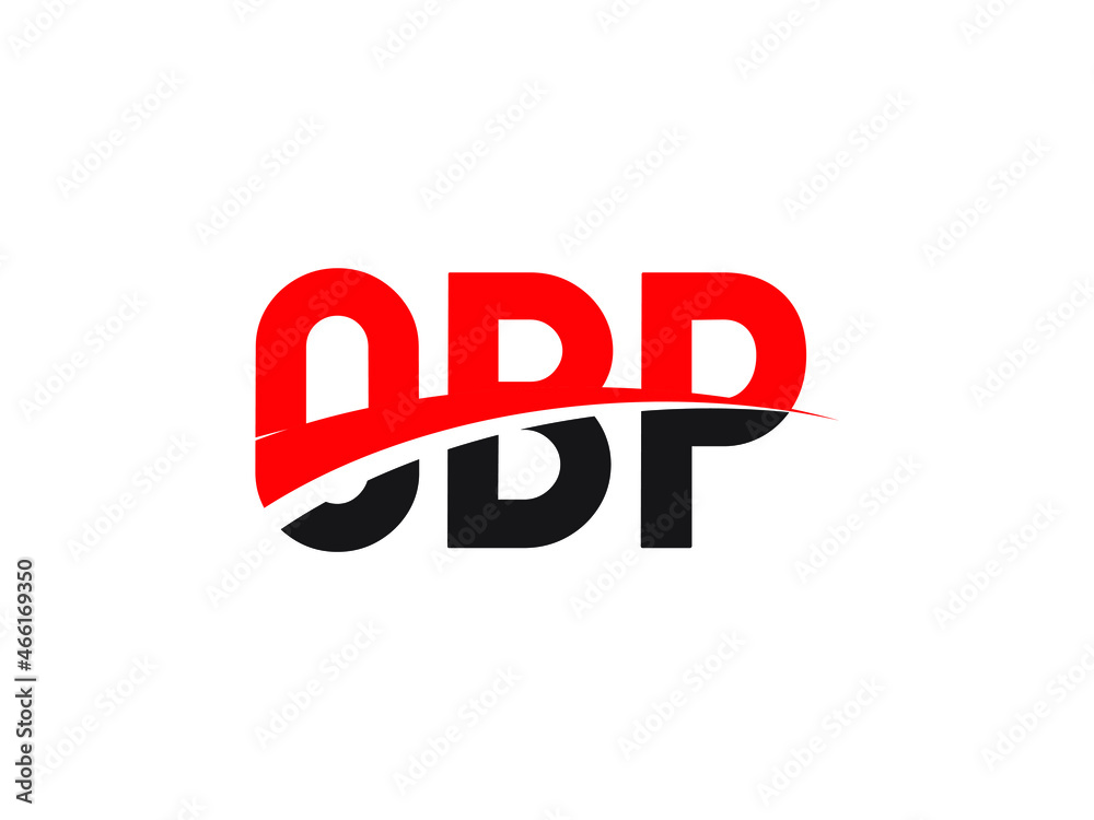 OBP Letter Initial Logo Design Vector Illustration