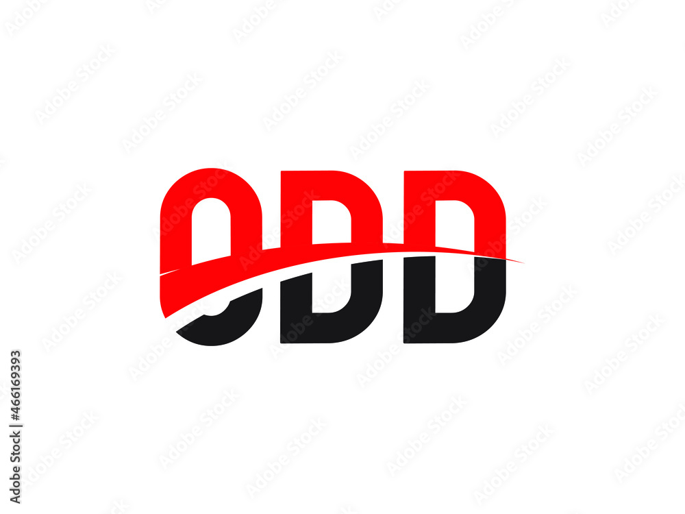 ODD Letter Initial Logo Design Vector Illustration ODD Letter Initial Logo Design Vector Illustration