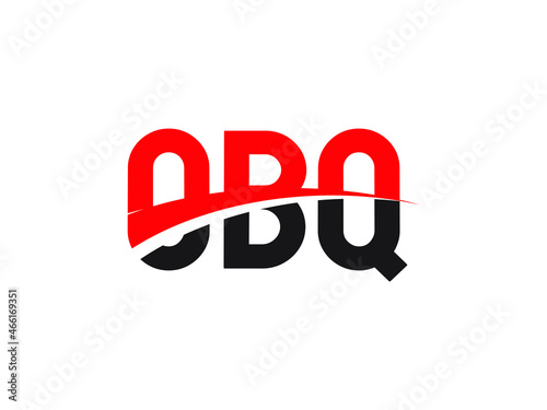 OBQ Letter Initial Logo Design Vector Illustration