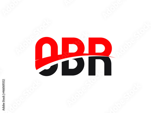 OBR Letter Initial Logo Design Vector Illustration