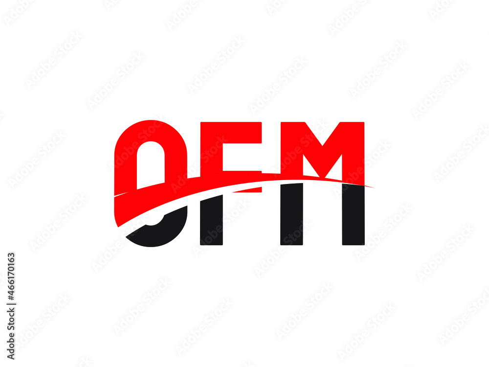 OFM Letter Initial Logo Design Vector Illustration OFM Letter Initial Logo Design Vector Illustration