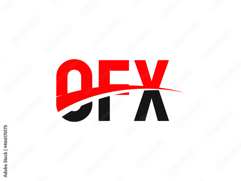 OFX Letter Initial Logo Design Vector Illustration OFX Letter Initial Logo Design Vector Illustration
