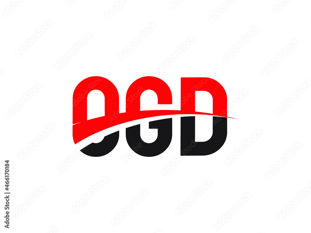 Fototapeta premium OGD Letter Initial Logo Design Vector Illustration