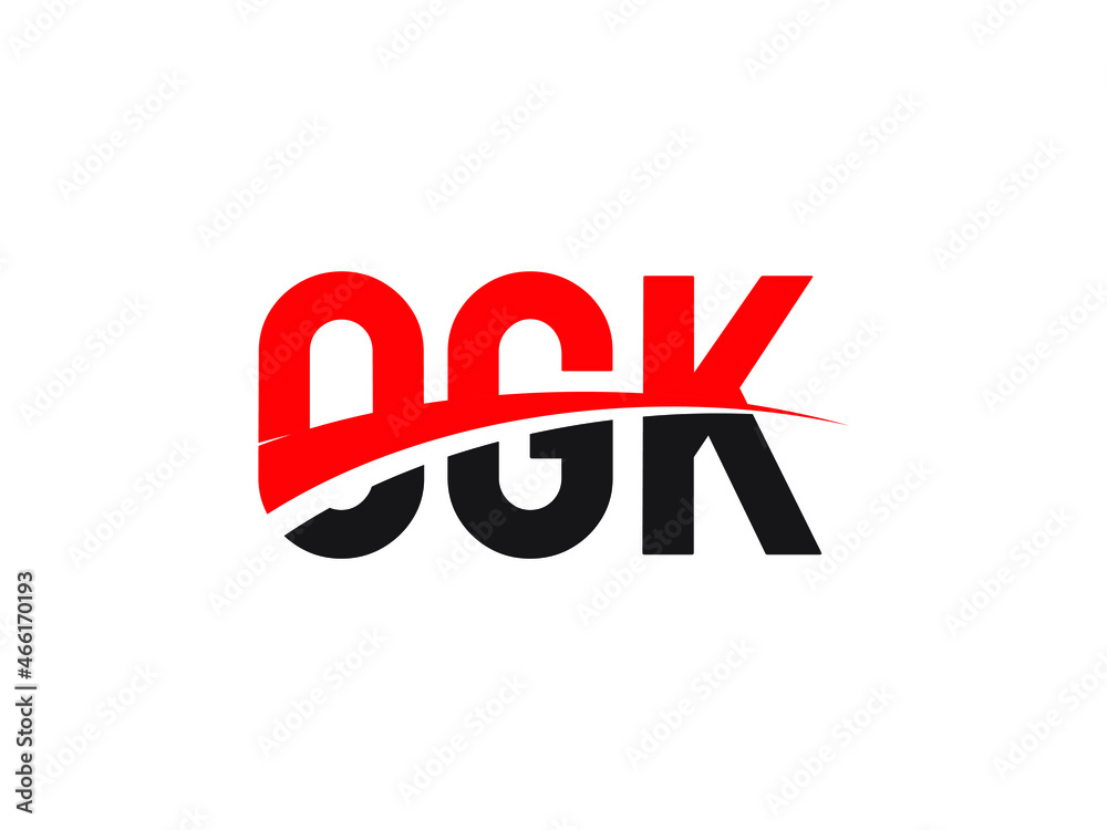 OGK Letter Initial Logo Design Vector Illustration OGK Letter Initial Logo Design Vector Illustration