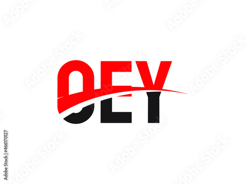 OEY Letter Initial Logo Design Vector Illustration photo